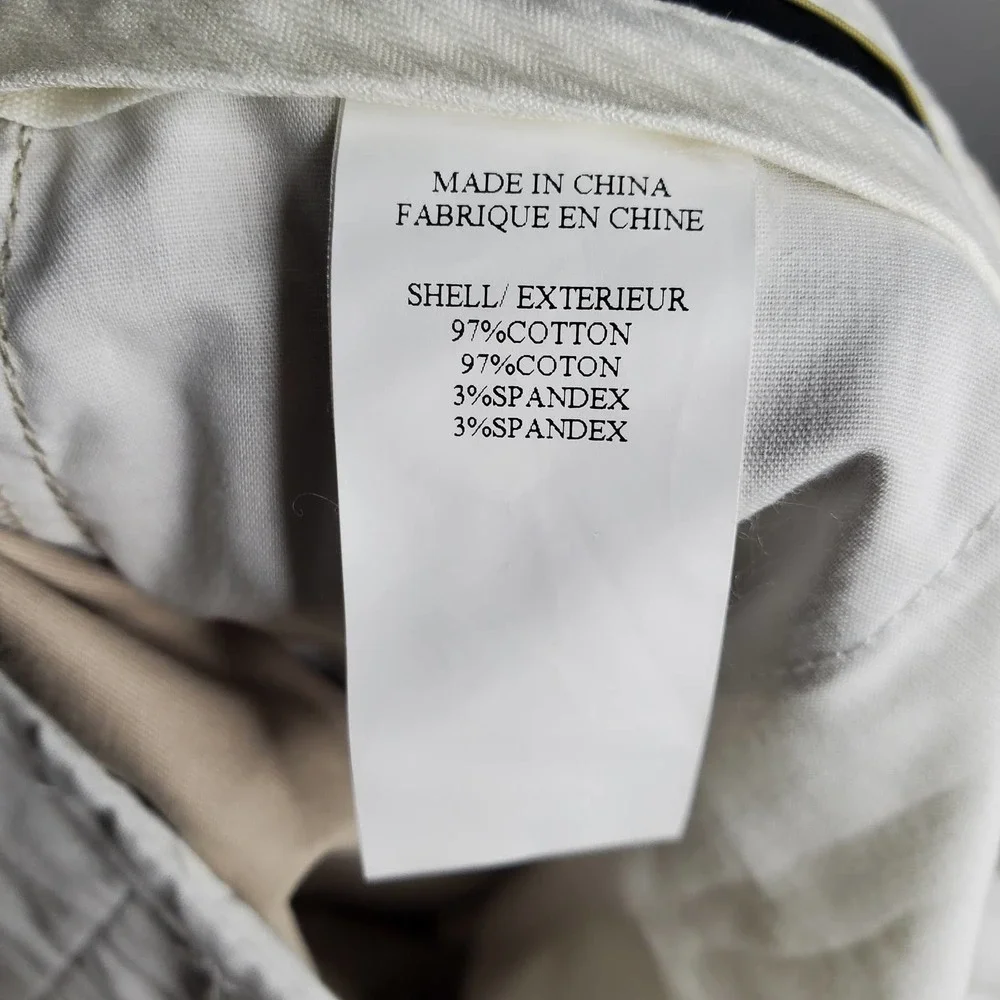 THEORY Cream Stone Tan Palmer Westside Bermuda Shorts Sz 4 - Picture 6 of 7